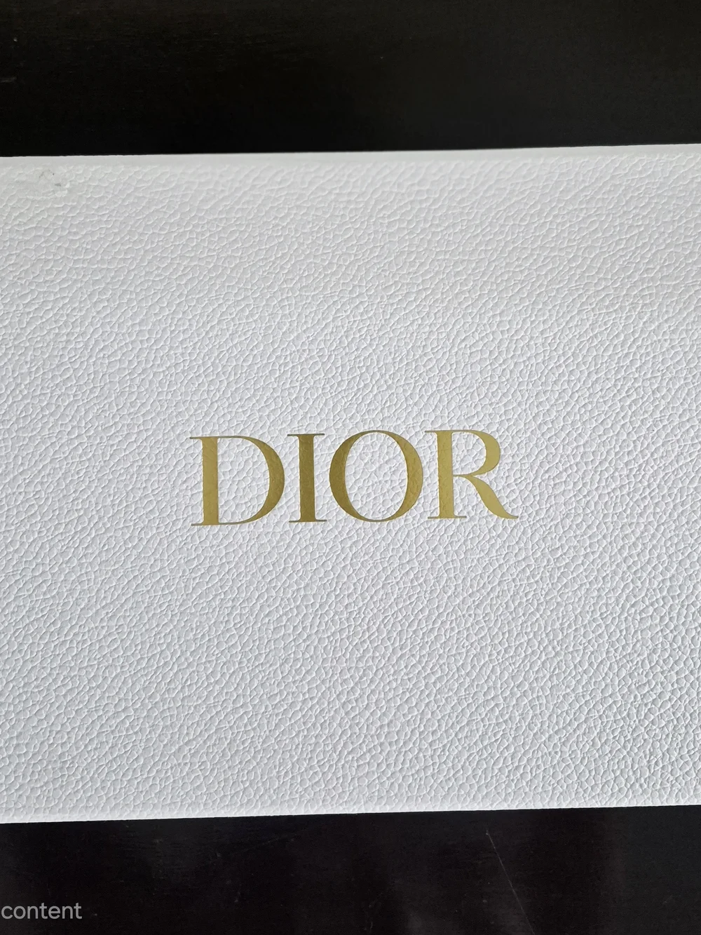 Dior White Solid Paper Rectangular Gift Box with Lid, 1 Count
